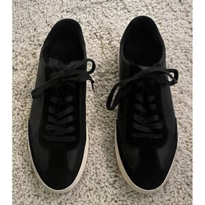 Clae Los Angeles Black Lace Up Sneakers Size 6.5